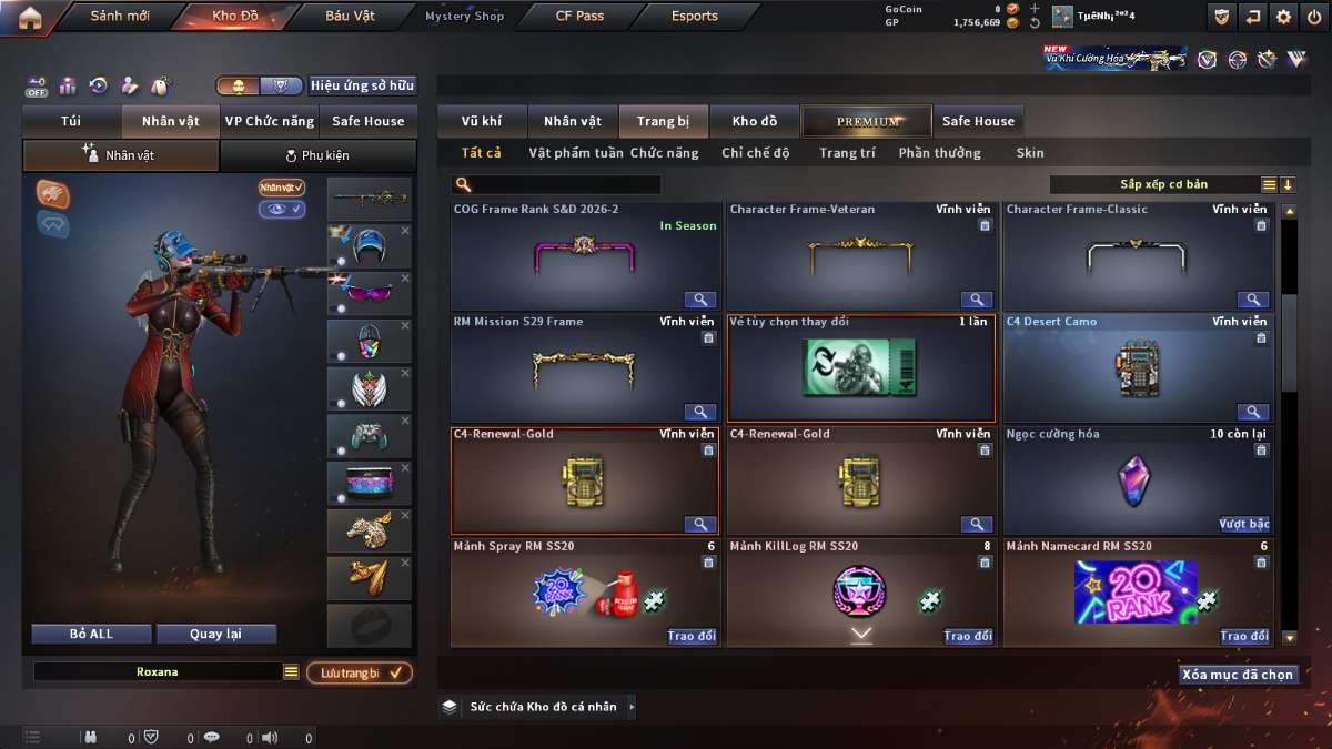 shop acc cf uy tin gia re
